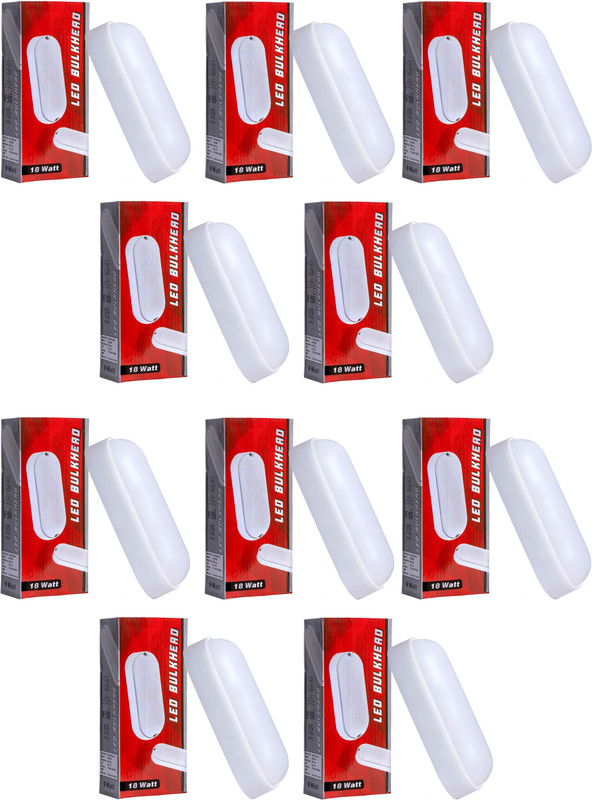 KESHVAS 18W Bulkhead Street Wall Light Pack of 1 Gate Light Outdoor Lamp(White)