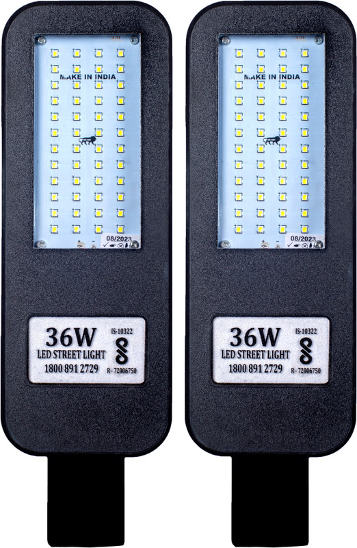 KESHVAS 36W BIS Approved PC Body Glass LED Street Light Flood Light Outdoor Lamp(White)