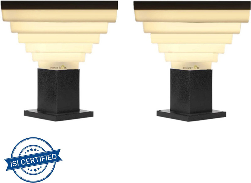 HomesElite Unbreakable PVC Gate Light Lamp Gate Light Outdoor Lamp(Black)