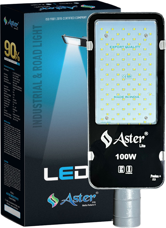 ASTER LITE Lumix 100W LED Flood Light IP66 Waterproof 6500K Cool White Flood Light Outdoor Lamp(Grey)