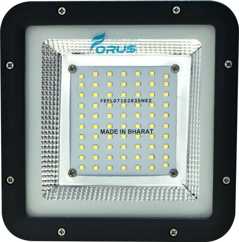 FORUS 50W LED Flood Light 5 Years Warranty, Waterproof Outdoor LED Flood Lights, High Mast Focus Light, Halogen Light for Factory, Garage, Parking, Garden, Shop, Warehouse, Tent, Cool White, 1PC Flood Light Outdoor Lamp(White)