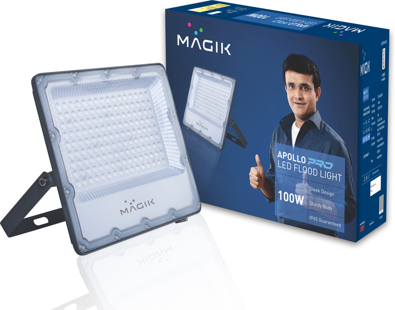Magik Apollo Pro Max 100 W LED | IP66 Waterproof Street Light | High Surge Protection | Aluminium Body Flood Light Outdoor Lamp(White)