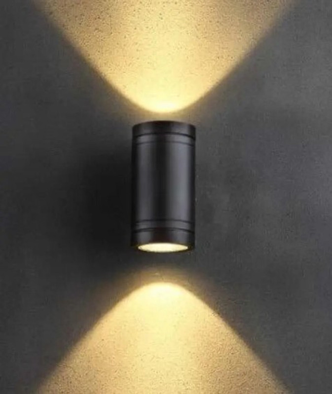 LEDHUBS 2 Way LED Indoor & Outdoor Lamp Up/Down Elevation Light Rustproof & Waterproof Gate Light Outdoor Lamp(Black)