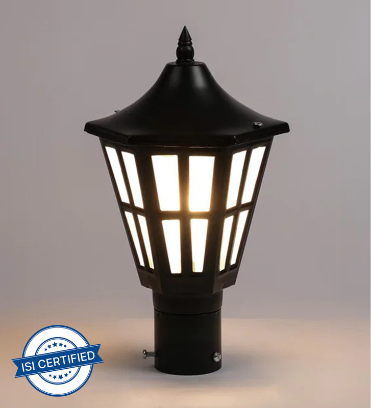 HomesElite Outdoor Stylish Lamp Light Gate Fixture Gate Light Outdoor Lamp(Black, White)