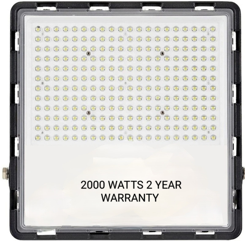 VIYASHA 2000 WATTS IP 54 New High Power/ Lens/Model/Extra bright/LED/watt Ultra Thin Slim LED-Flood/Outdoor/Light/Cool White/Waterproof/2Years/warranty/REL-PO1 Pack/1 Flood Light Outdoor Lamp(White)