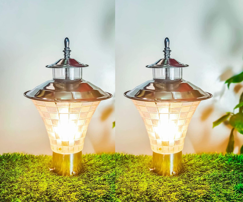 G CHHARIYA TRADERS JALWA2 Gate Light Outdoor Lamp(Black, White)