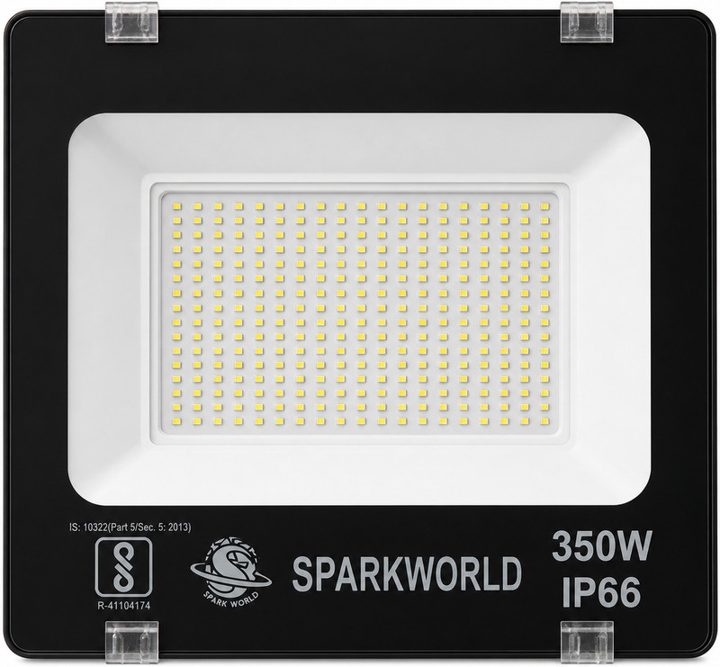 spark world 350 WATT COOL WHITE (Pack of 1) Flood Light Outdoor Lamp(Black)
