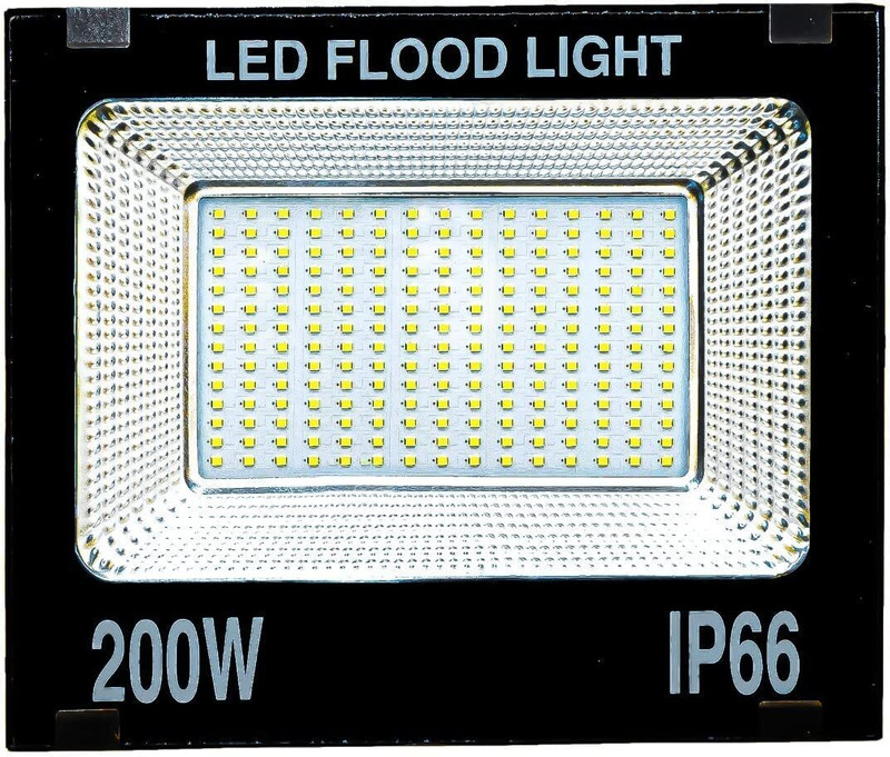 DAJUBHAI 200W LED Flood Light Outdoor Lamp(Black)