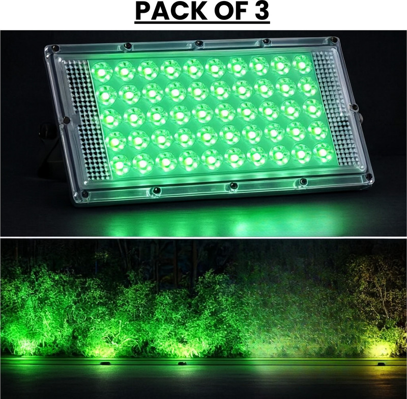 spark world 50W BRICK LIGHT Flood Light Outdoor Lamp(Green)