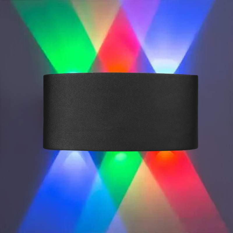aadi Up Down Wall Lamp With Bulb-3+3 Warm White Post Light Outdoor Lamp (Red-Blue-Green)) Post Light Outdoor Lamp(Blue, Green, Red)