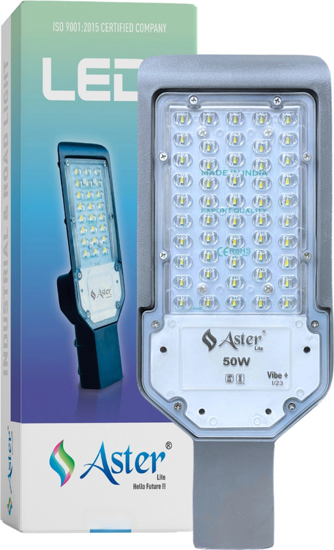 ASTER LITE Vibe+ 50W LED Street IP66 Waterproof (Pack of 1) Street Light Outdoor Lamp(White)
