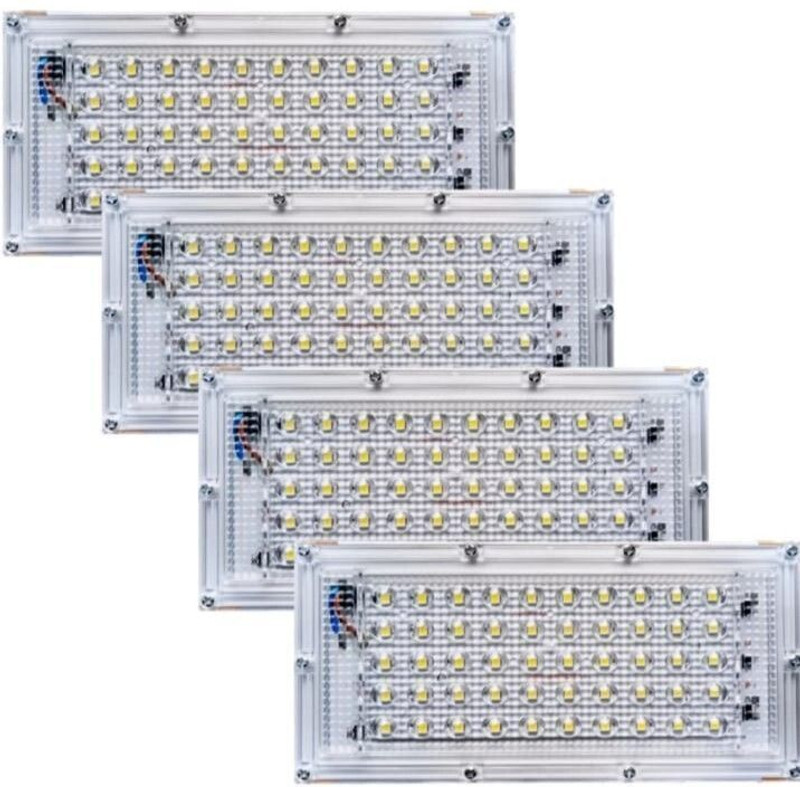 spark world pack of 4 flood light 50 watt Flood Light Outdoor Lamp(White)