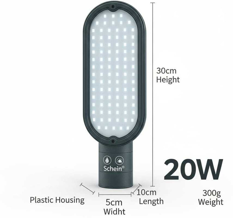 SCHEIN 20W STREET LIGHT WITHOUT SENSOR 1 UNIT Street Light Outdoor Lamp(White)