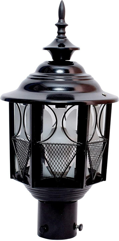 DENICRAAS Outdoor Ice Cube Gate Light Gate Light Outdoor Lamp(Black, White)