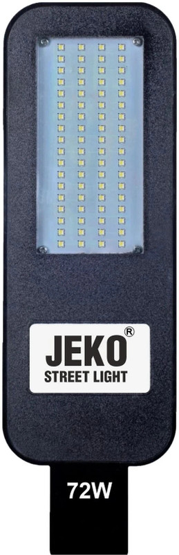 Jeko jk_Plastic 72 Watt Bis Approved Corded Electric Led Street Light Waterproof Street Light Outdoor Lamp(Black)
