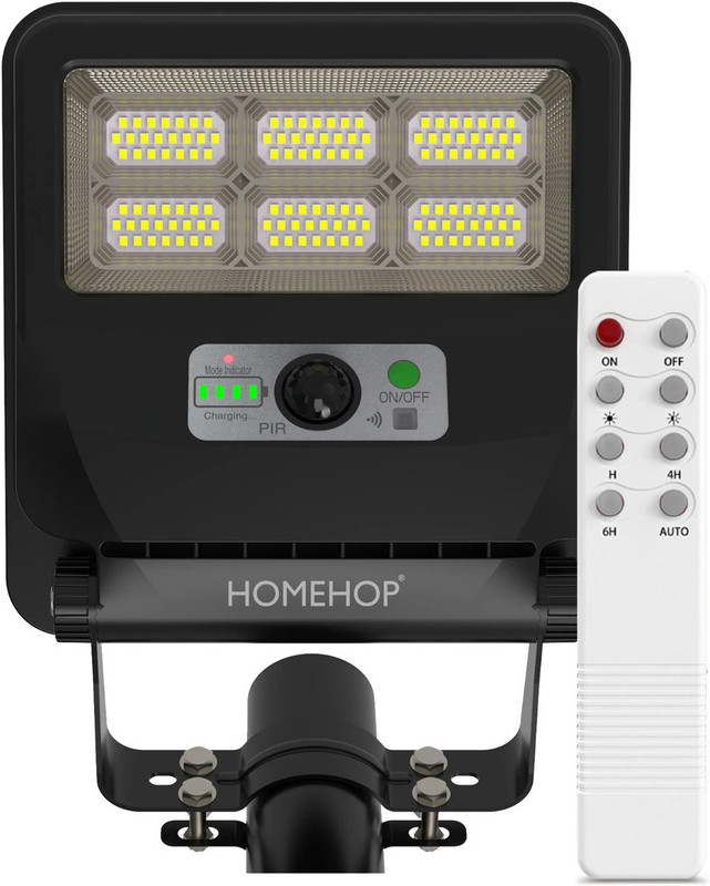 Homehop Solar 50 Watt LED Outdoor Model Street Lights decor design Automatic motion sensor ABS Material light for home garden light, Waterproof house Wall lighting Gate Light Outdoor Lamp(Black)