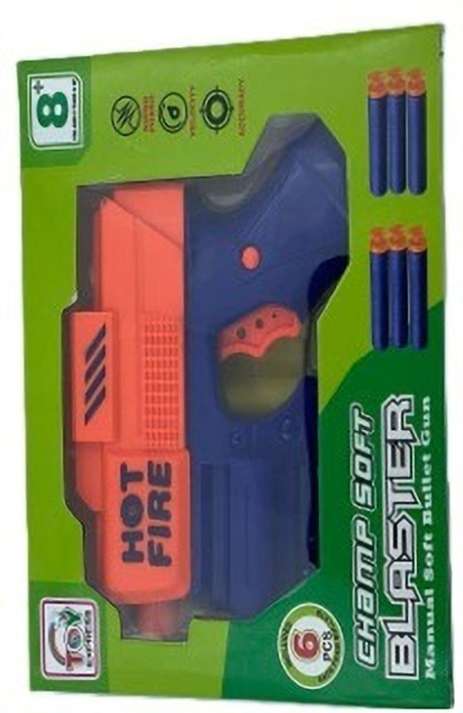 peripstore Champ Soft Blaster Bullet Gun(Multicolor)