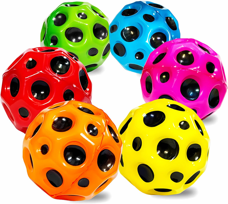 WOYR High Bounce Ball|Moon Ball for kids|Crazy Ball|Ball for Pool (Pack of 2)(Multicolor)