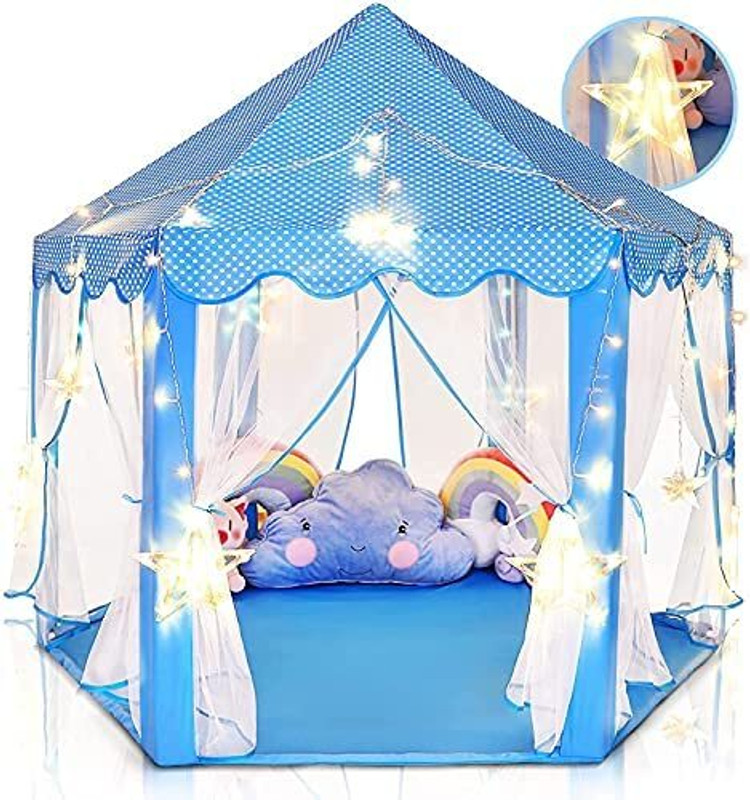 BabyGo Kids Prince Princess Castle Tent for Kids | Theme Play Tent with for Kids(Pink)