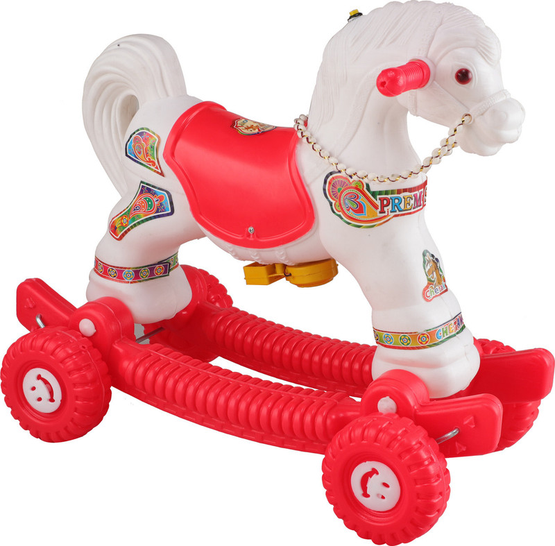Fuddu Baby Horse Rider for Kids 1-4 Years Birthday Horse Rider Toys(Yellow, Blue)