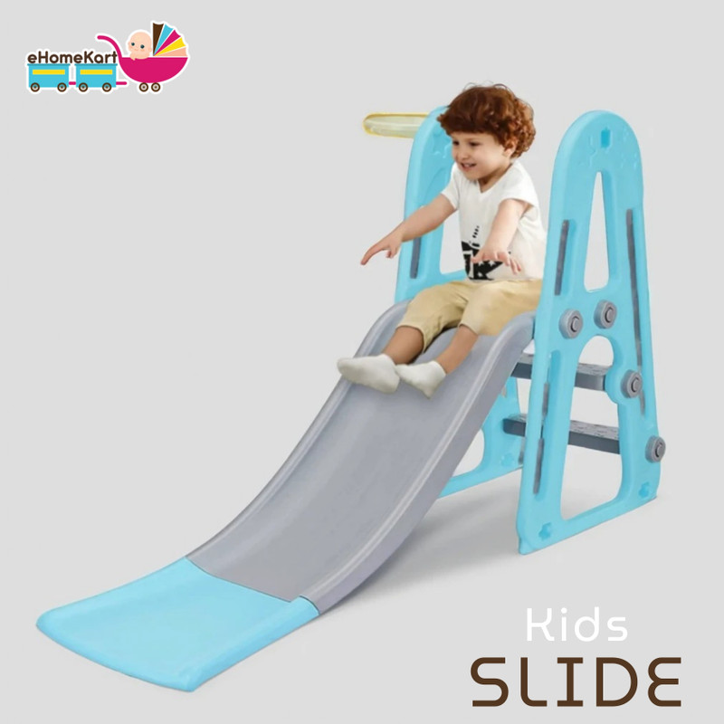 Ehomekart Garden Slide for Kids - PLAYGRO Super Garden Slider with Extended Buffer Zone(Multicolor)