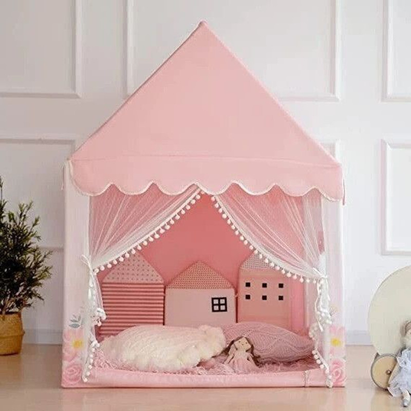 KENIX New outdoor 62-Kids Theme Play Theme|3-13 yrs (Rose Tent House)_PK18(Multicolor)