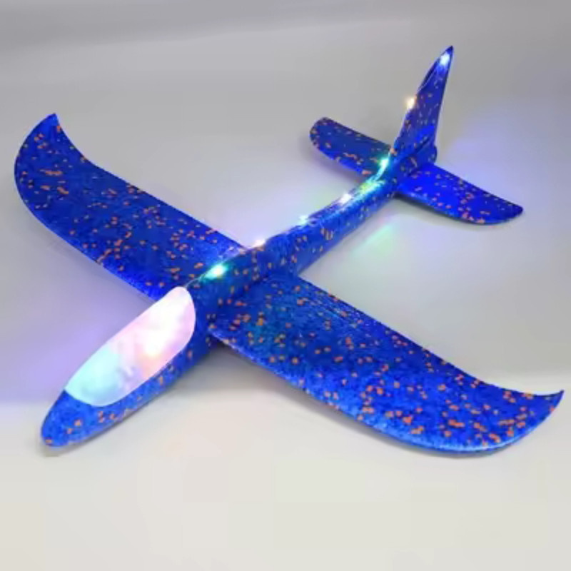 MOVE TOYS Foam Plane, Pack of 1 Glider plane with Dual Flight Mode, Throwing Foam Plane(Blue)