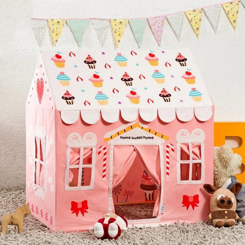Kalptarucreation Sweat decorates tant house for kids(Pink)