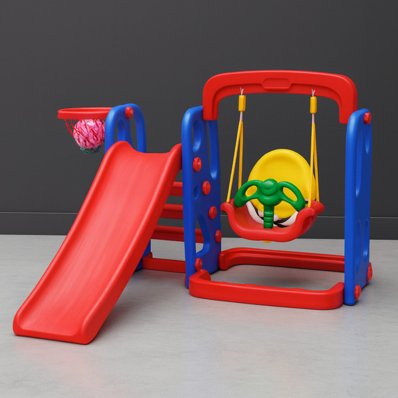Ehomekart Slide and Swing Combo for Kids - PLAYGRO Garden Slider & Swing Combo(Multicolor)