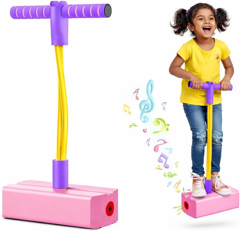 FABS Collection Kids Pogo Jumper with Sound | Indoor Outdoor Balance Toy (Multicolor)(Multicolor)