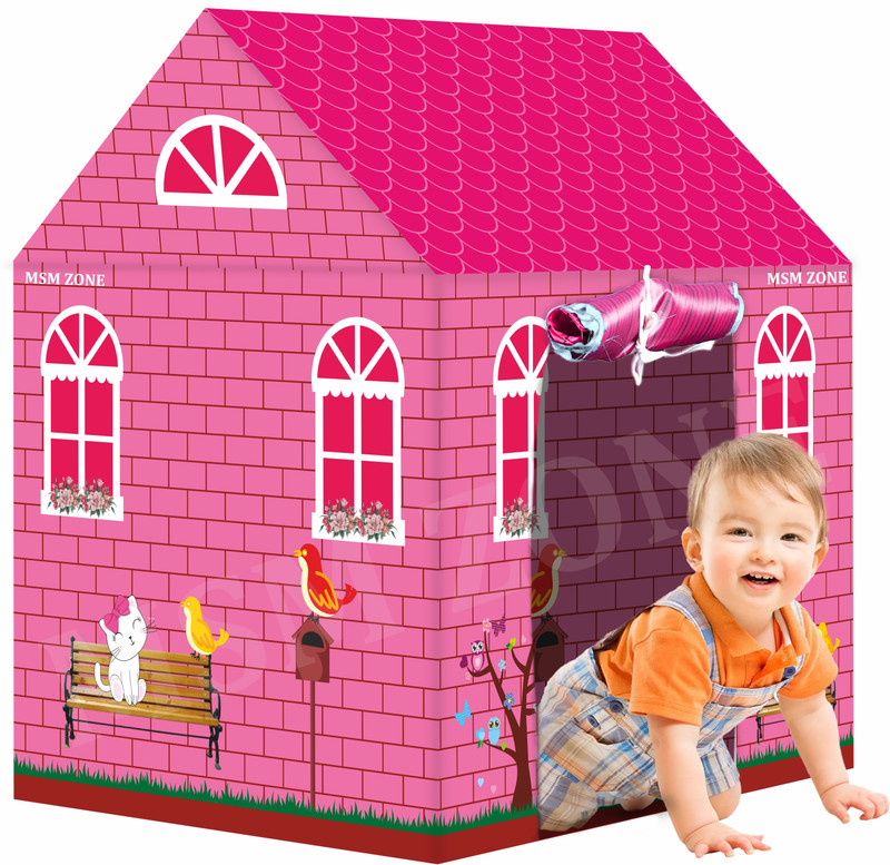 MSM ZONE KIDS Tent House For Kids Large Size Jumbo Tent House(Pink)