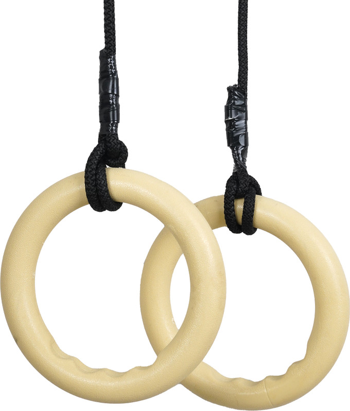 BOFFLE ABS Gymnastic Rings Set Swing for Kids(Beige)
