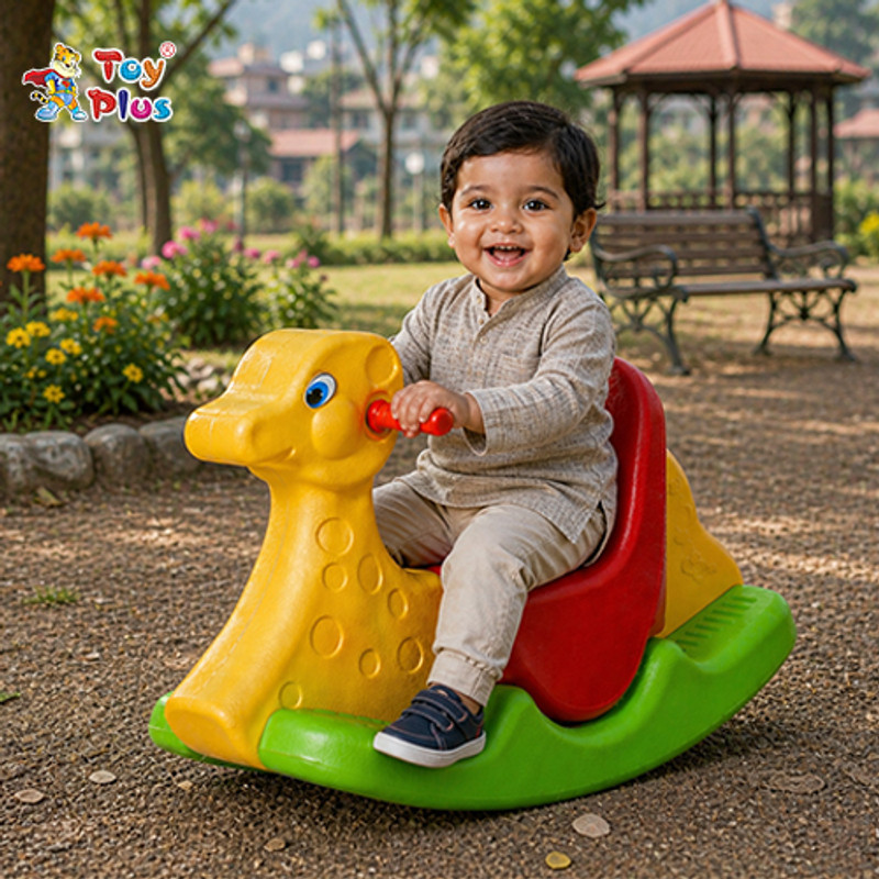 Toy Plus Toddler Rocking Toy with Easy Grip Handles & Smooth Motion(Multicolor)