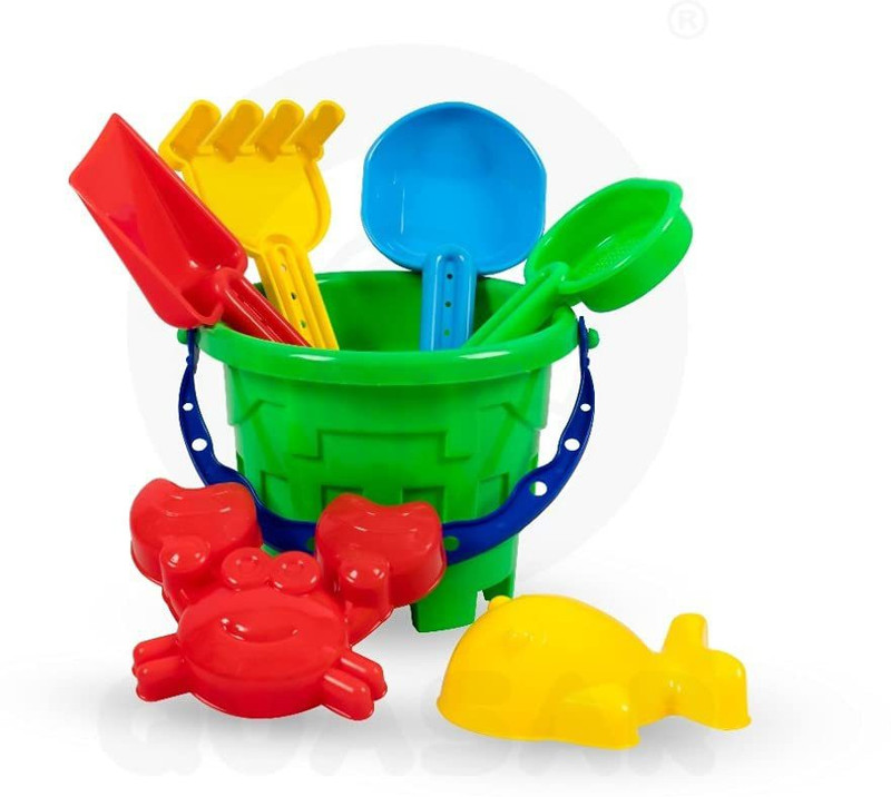 Quadrants Beach Castle Water Tools Game Kids Beach Sand Toys 6 Piece Set(Multicolor)