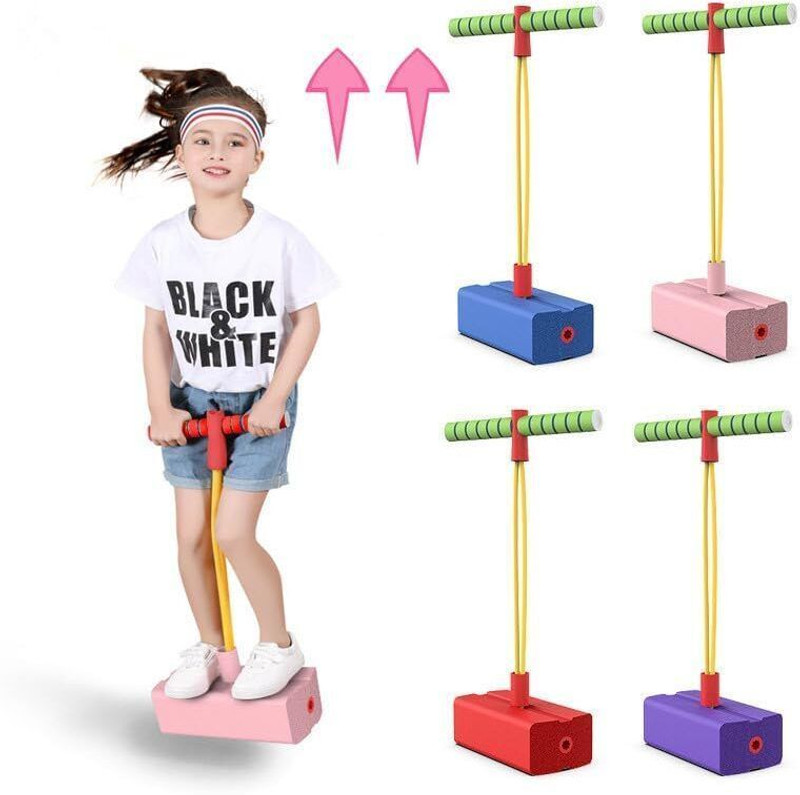 TickTrove Jumping Toy for Kids – Pogo Stick for Indoor Garden Playground Fun(Multicolor)
