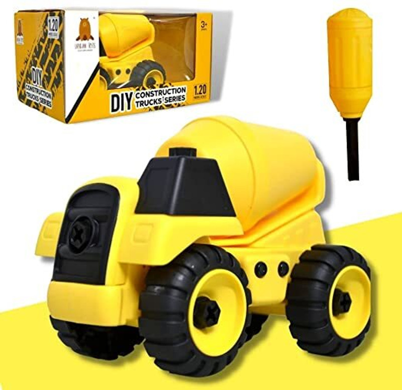 Medivedas DIY Construction Vehicle Toy for Kids(Multicolor)