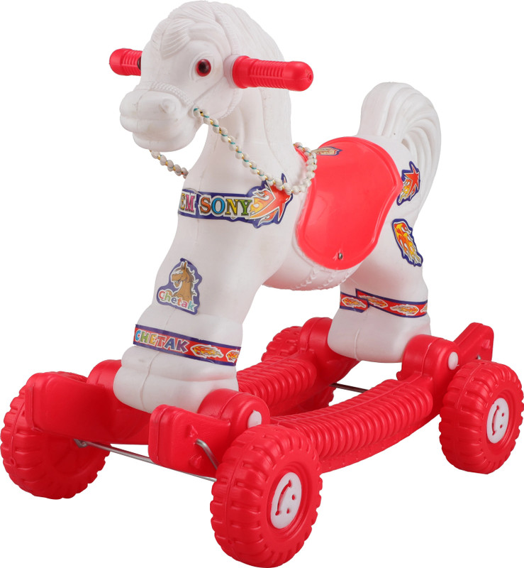 TOYPROFESSOR Baby Horse Rider for Kids 1-5 Years Birthday Gift for Kids(Red)