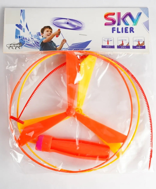 zokato Sky Flier Spinning Toy (Color May Vary)(Multicolor)