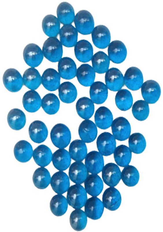 Jiyansh Traders 50_Pcs Light Blue OR Blue Colour Kanche in Outdoor Toy 50 Pieces(Blue)