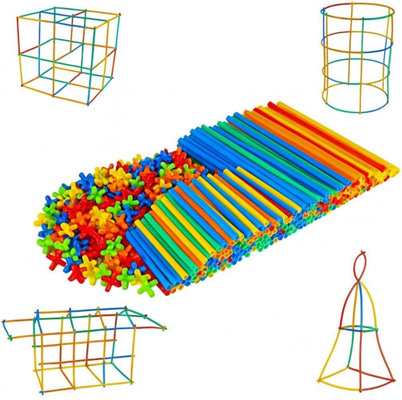 TKS PAPA TOYS Intelligence Plastic blocks bulding crative 48 pipes(Multicolor)