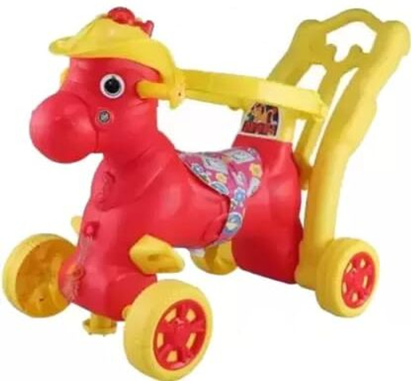 JoyRide Derby Flip Rocker Musical 2 in 1 Horse Rider Walker Baby 6-18 Months boy & Girls(Blue)