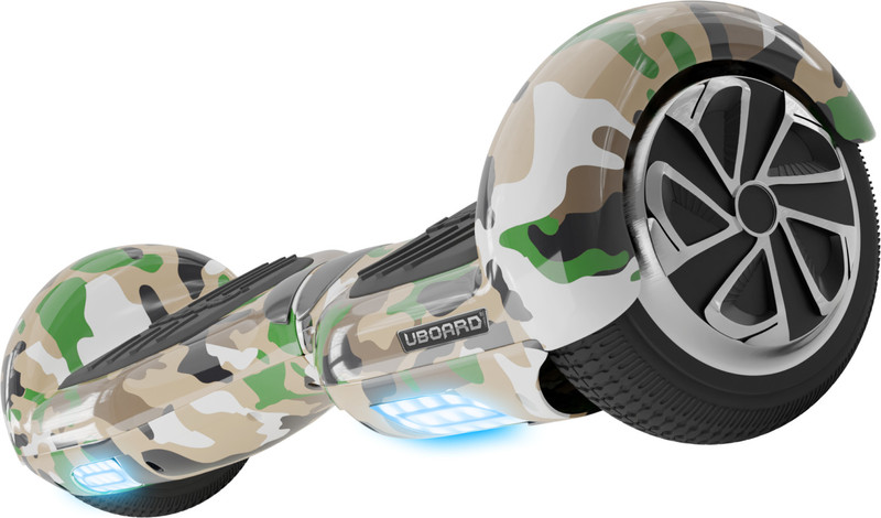 Uboard Classic 6.5 Hoverboard with App Connectivity, Inbuilt Bluetooth Speaker Military(Green)