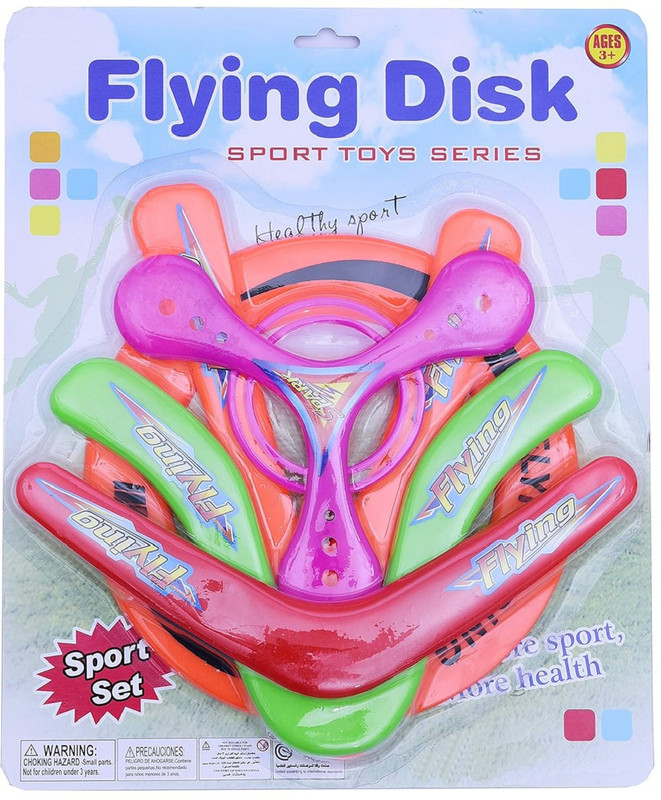 IRIS 5 Pieces Returning Boomerang for Sports Game Toy to Kids(Multicolor)