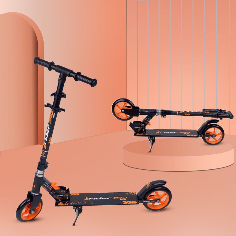 SPEEDFOX scooter for kids agegrp 2-8 year max 90kgs with adjustable handle & smooth brake Kids Scooter(Black, Orange, Pack of 1)