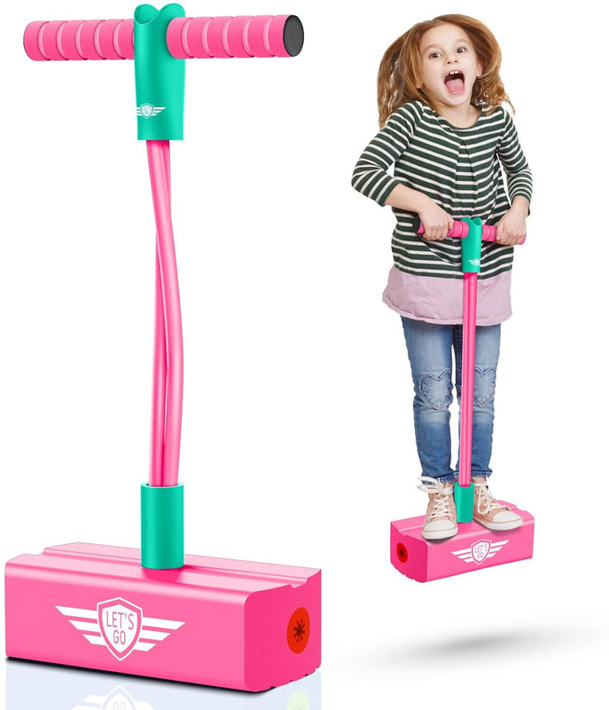 Dizaa Pogo Jumping Stick for Teens Adults Outdoor Indoor Sports(Pink)