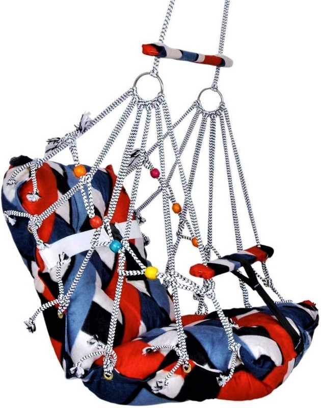 JD ENTERPEISE New Cotton Swing Chair For Kids Baby's Children Folding & Washable 1 To 3 Years(Multicolor)
