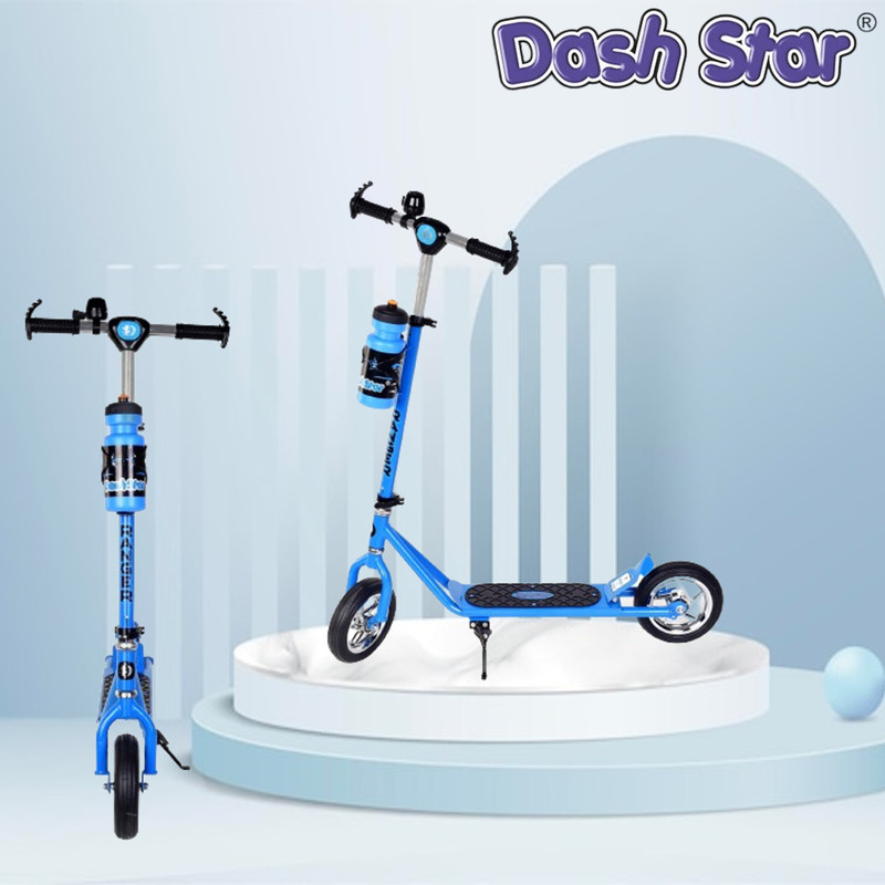 Dash Star Power Ranger Scooter for Kids, Light & Music, Sipper, Adjustable Height(Red)