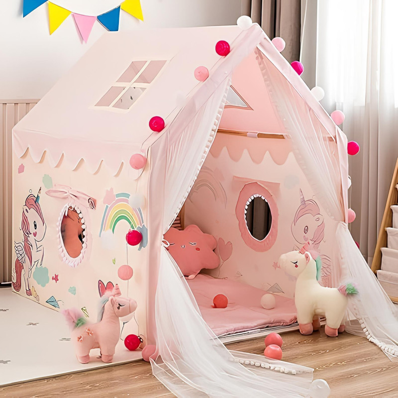 KALPATRU ENTERPRISE Kids play tent house Unicorn House(Pink)