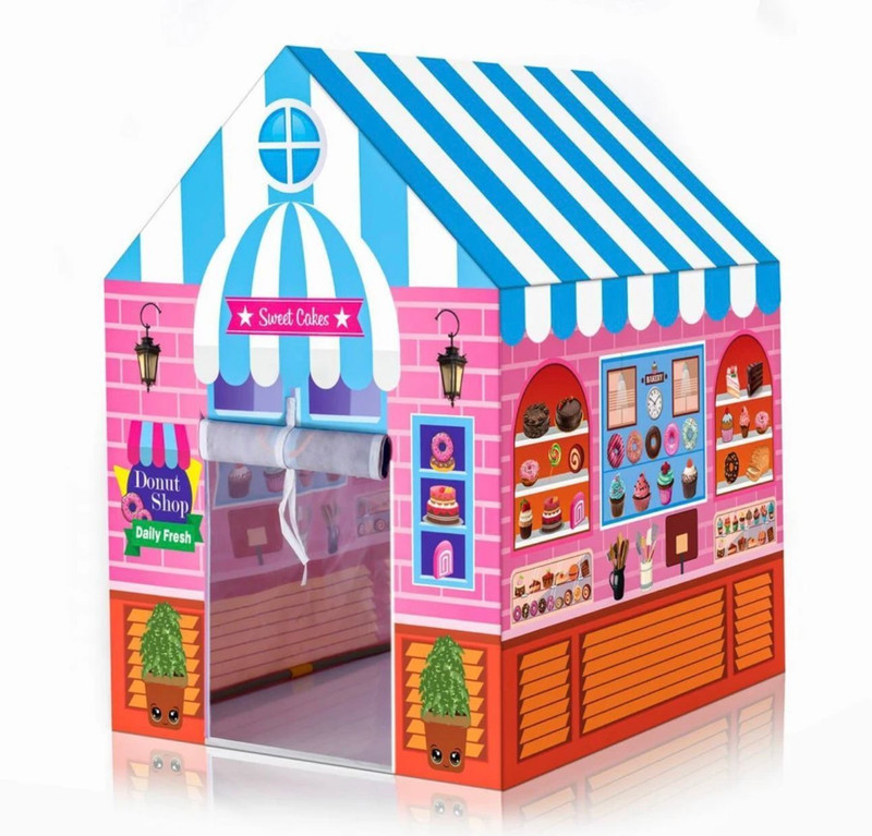 cantus Tent House for Kids Toys for Boys and Girls(Pathsala Theme)(Pink)