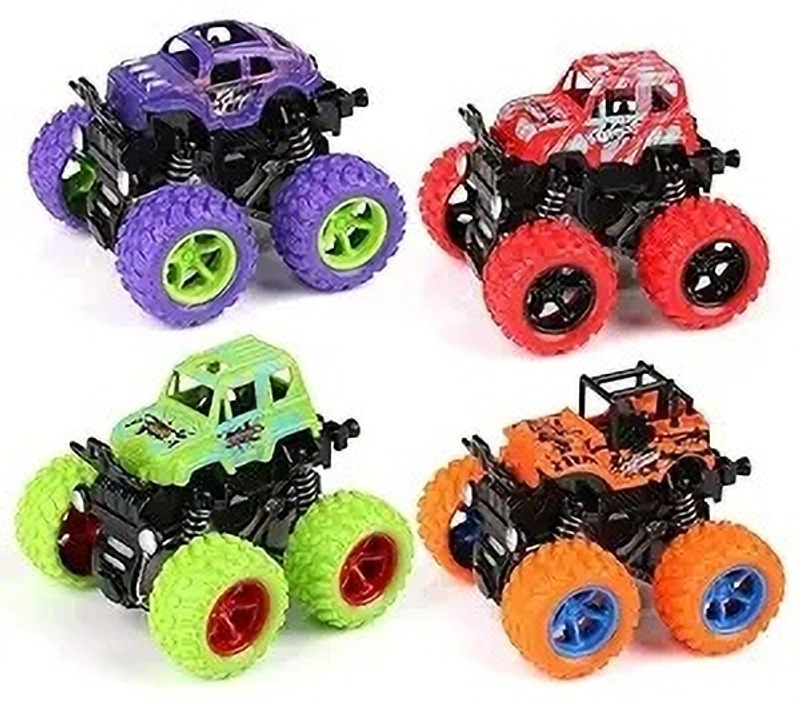 Eclet Toy-Monster Truck-Pack of 4(Multicolor)